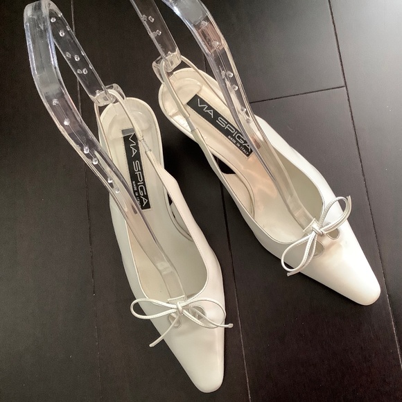 VIA SPIGA Woman Shoes sling backs, Made in ITALY, Size 7.5 - Picture 8 of 13